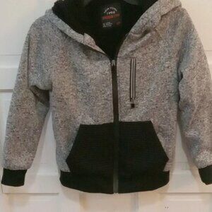New York 1994 Boy's Soft Hoody Coat Gray and Black